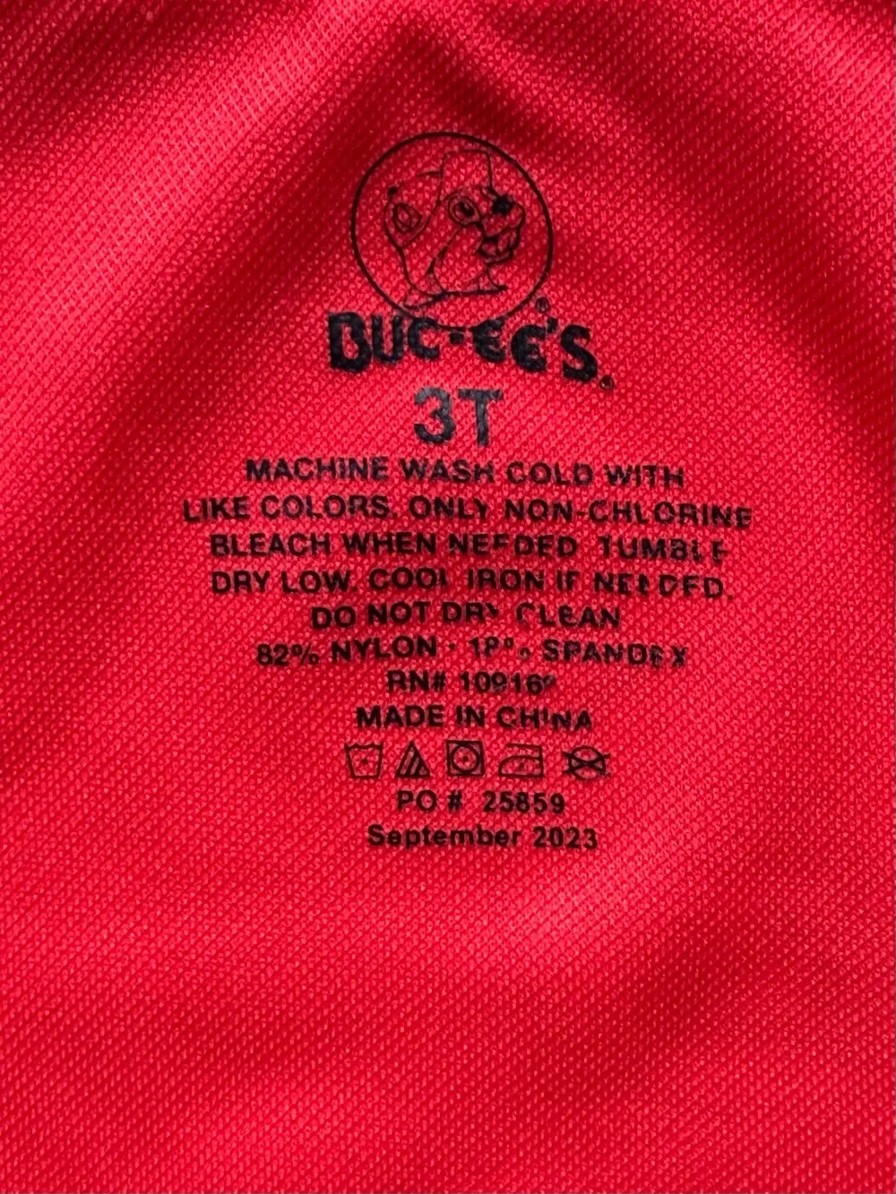 Buc-ees Girls Logo Mascot One-Piece Swimsuit - Size 3T